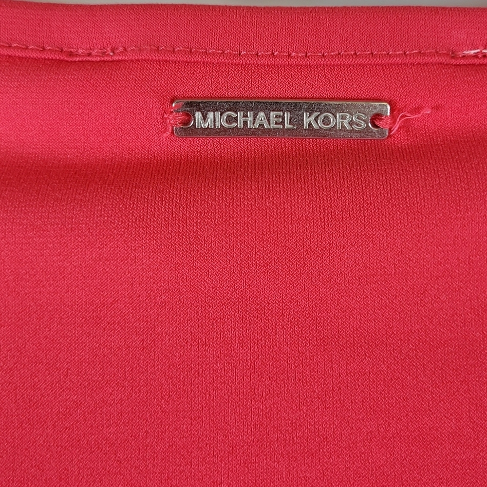 MICHAEL MICHAEL KORS Womens Coral Ruched Bodycon Dress - Size S (NWT) - Picture 8 of 11